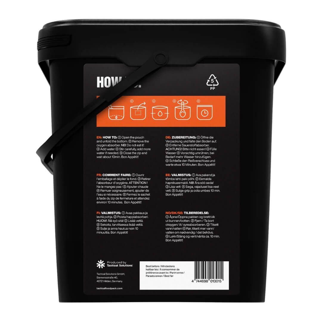 Frysetørret mad - Tactical Foodpack - Overlevelsespakke Mike