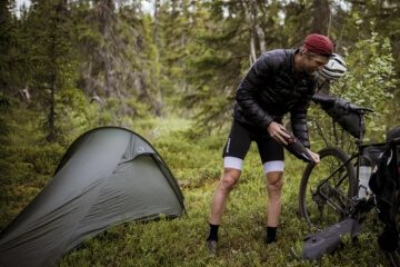 Telt på bikepacking