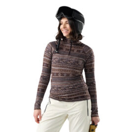 Uldundertrøje dame - Smartwool Classic Thermal Merino Base Layer 1/4-Zip - Brun